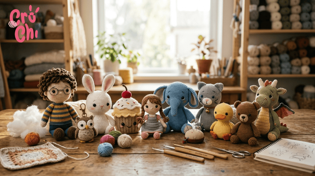 jenis crochet doll