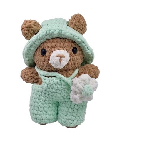 Crochet Boneka Beruang Matcha