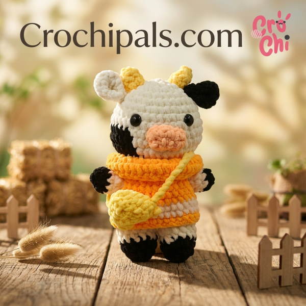 Crochet Boneka Sapi Sunny Moo