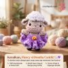 Fleecy domba Crochet Boneka Domba Fleecy