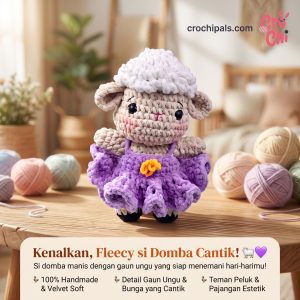 Crochet Boneka Domba Fleecy