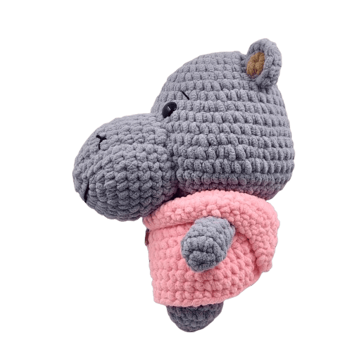Crochet Boneka Hippo Kuda Nil Pippo