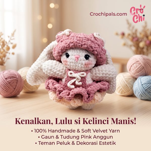 Crochet Boneka Kelinci Lulu