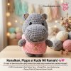 Crochet Boneka Hippo Kuda Nil Pippo