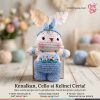 cello kelinci Crochet Boneka Kelinci Cello